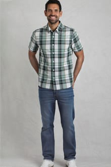 Weird Fish Judd Organic Cotton Short Sleeve Check Shirt 19807